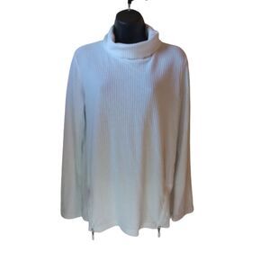 Jones New York Signature Women's Size Large Waffle Knit Shirt